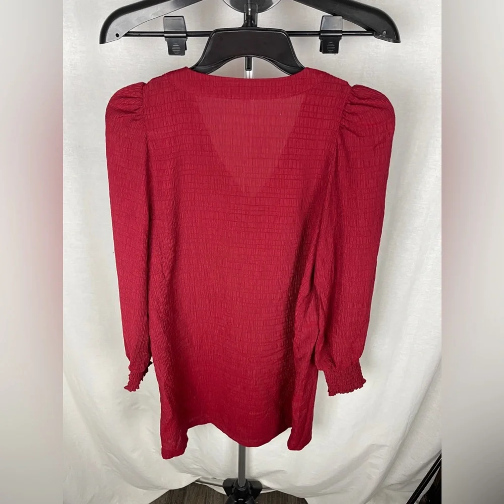 Steve Madden Ruston Long Sleeve Shift Red Minidress Size XS (0) NWT - Picture 8 of 14